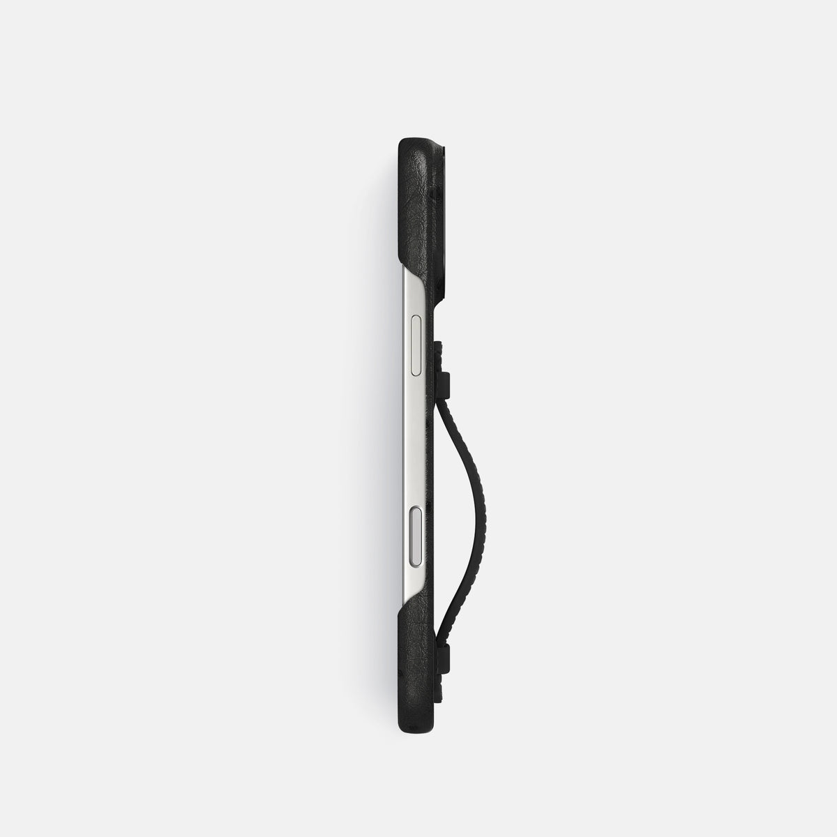 Center Handle For iPhone 17 Pro In Ostrich -2 | Black-Black