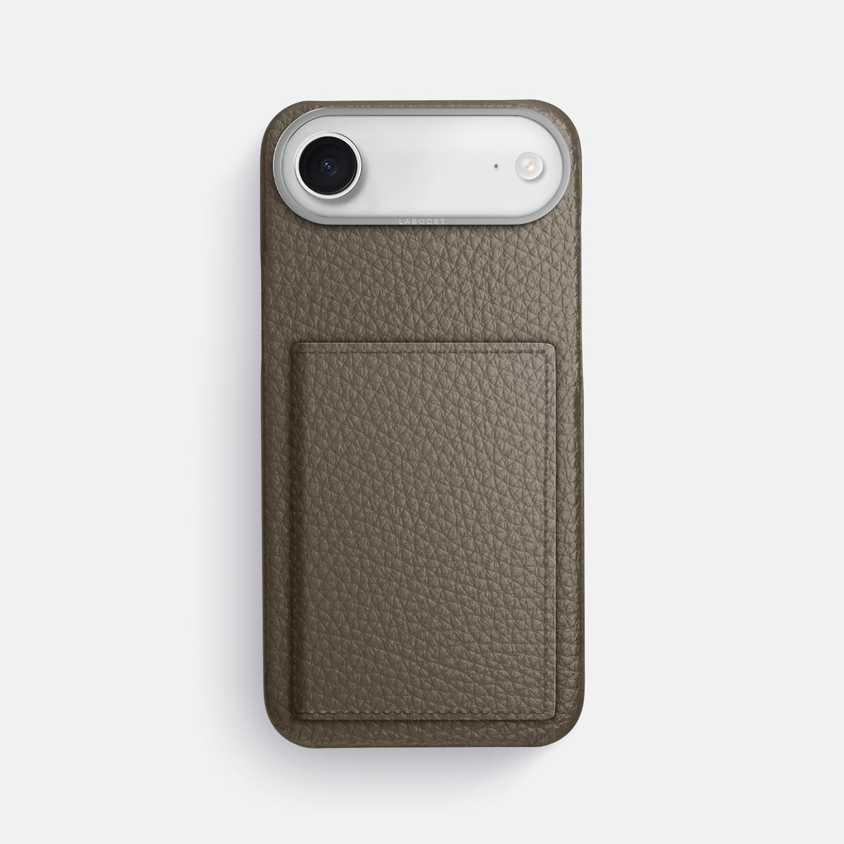 Bi-Fold Case For iPhone 17 Air In Calf -1 | Taupe-Steel