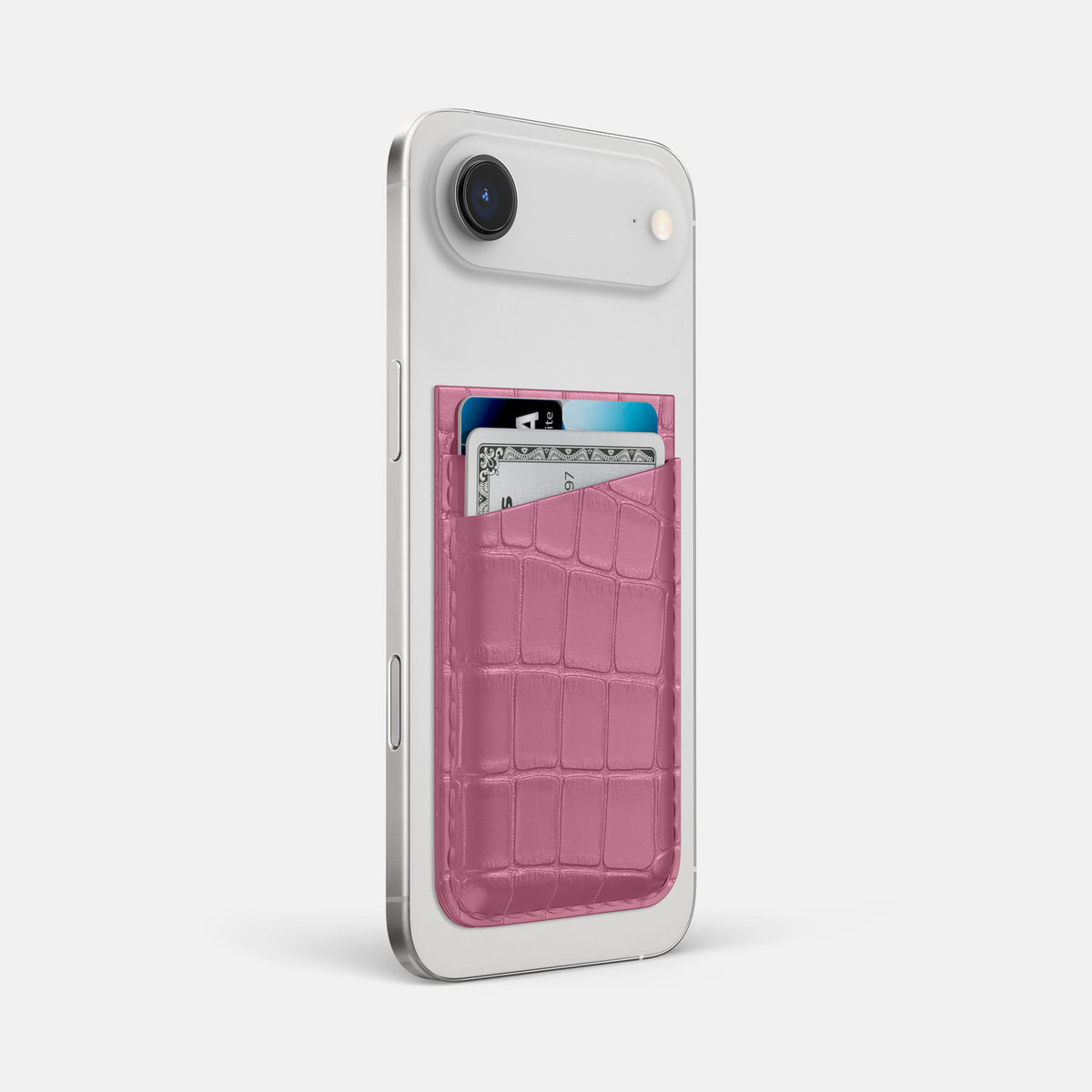 MagSafe Wallet For iPhone 17 Air In Alligator -2 | Pink-Lagoon