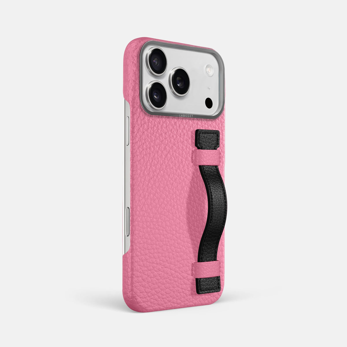 Handle Case Coloré For iPhone 18 Pro Max In Calf -2 | Pink-Steel