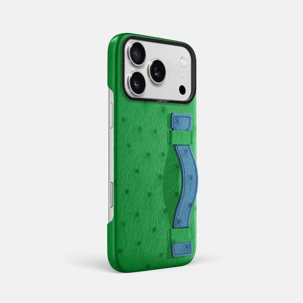 Handle Case Coloré For iPhone 18 Pro Max In Ostrich -2 | Kentucky-Green-Black