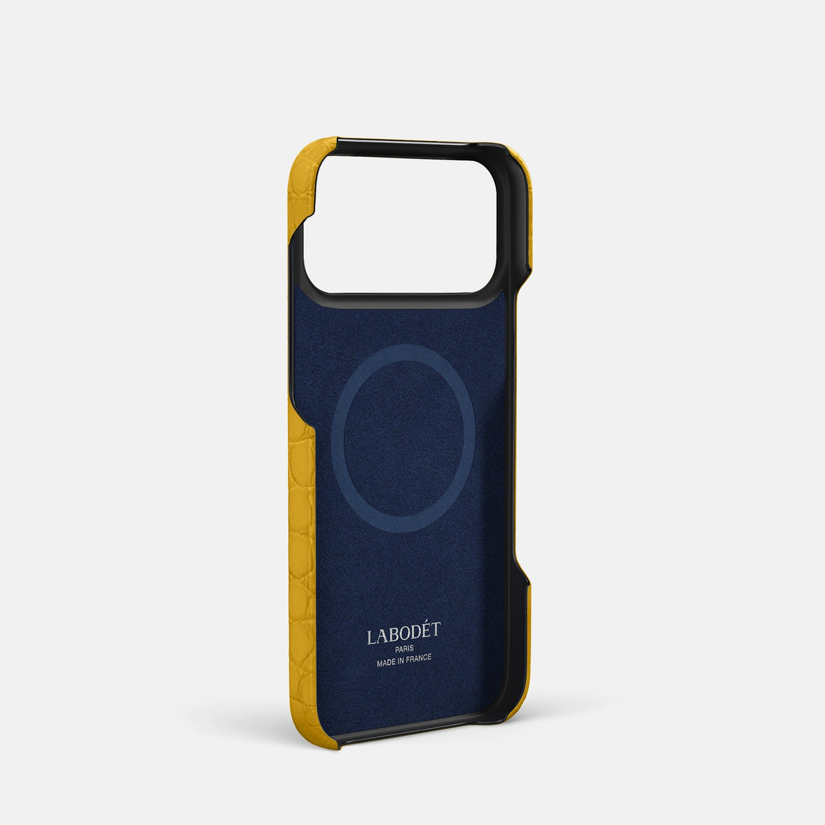 Slim Card Case For iPhone 18 Pro In Alligator -4 | Yellow