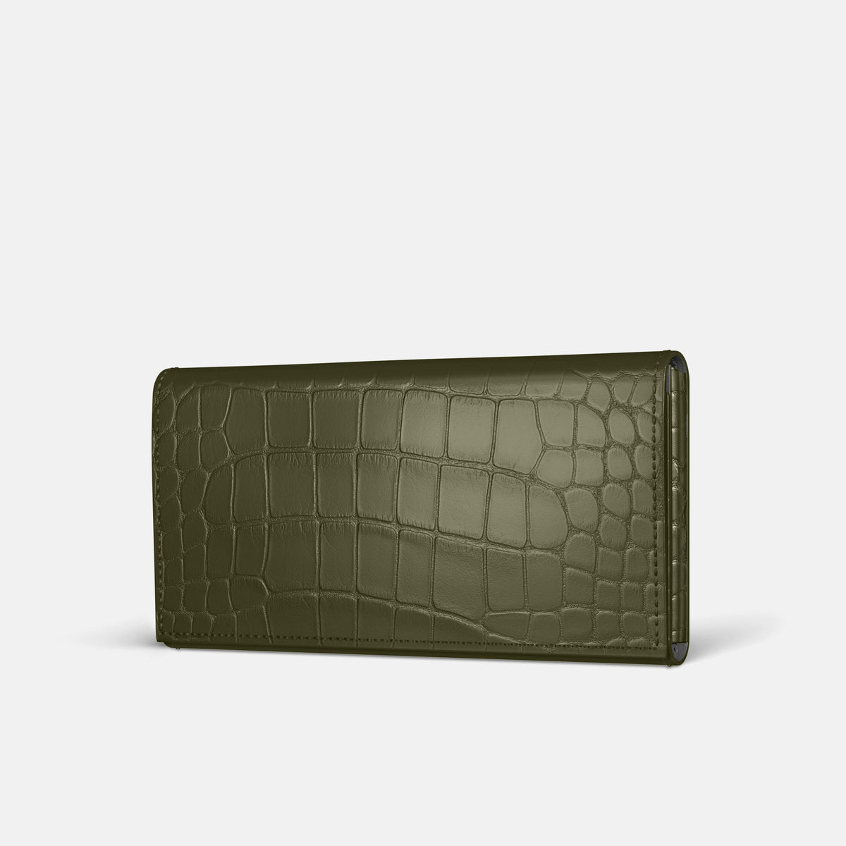 Wallet Case For iPhone 18 Pro In Alligator -1 | Kaki-Green
