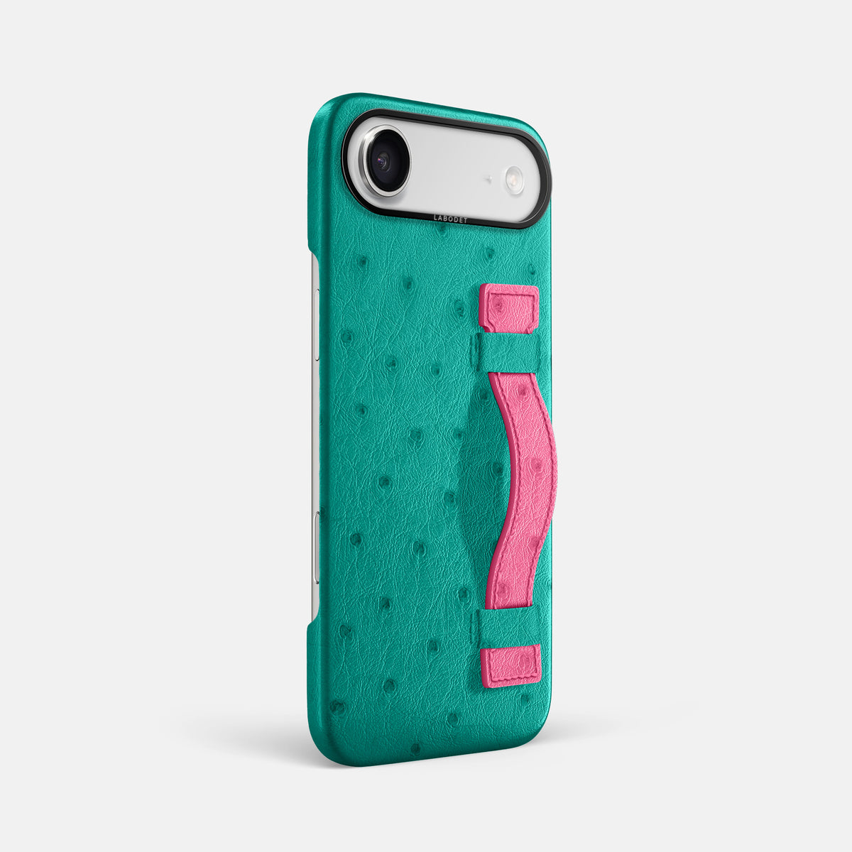 Handle Case Coloré For iPhone 17 Air In Ostrich -2 | Turquoise-Black