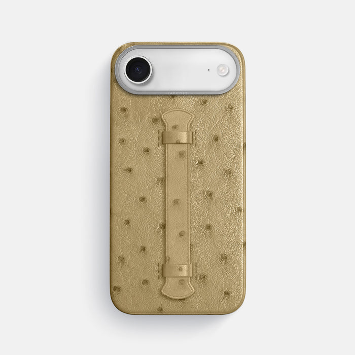 Center Handle For iPhone 17 Air In Ostrich -1 | Desert-Sand-Steel