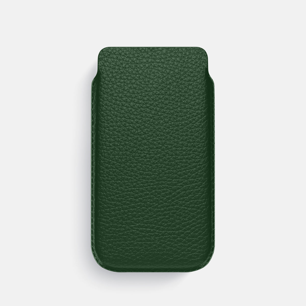 Pouch Case For iPhone 17 Pro In Calf -1 | Dark-Green