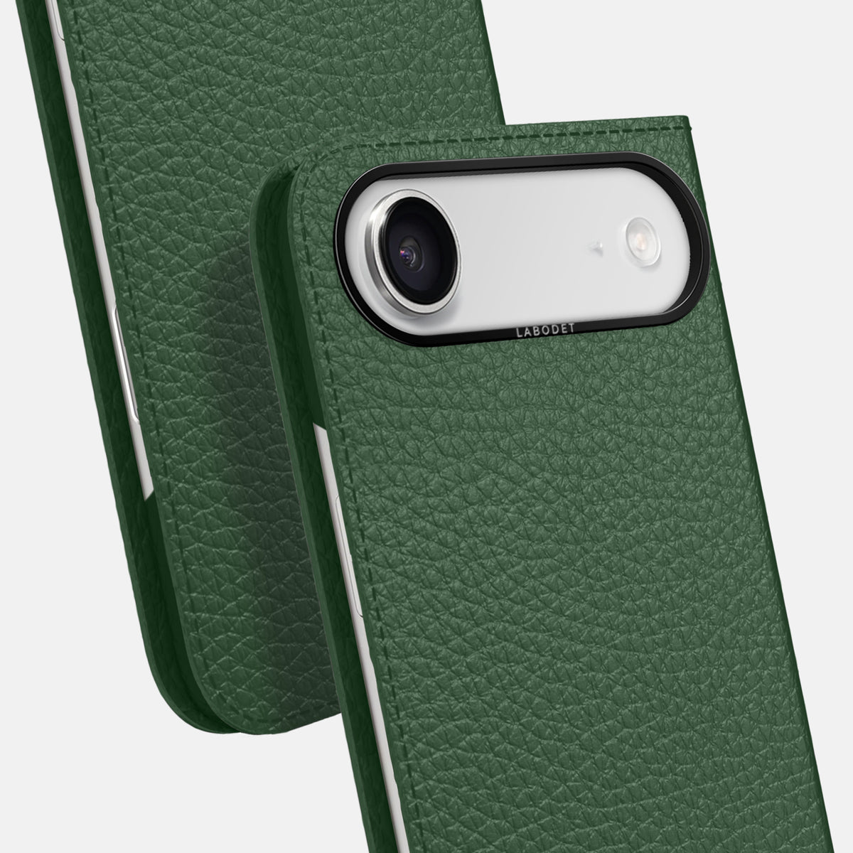 Folio Case For iPhone 17 Air In Calf -5 | Dark-Green-Black