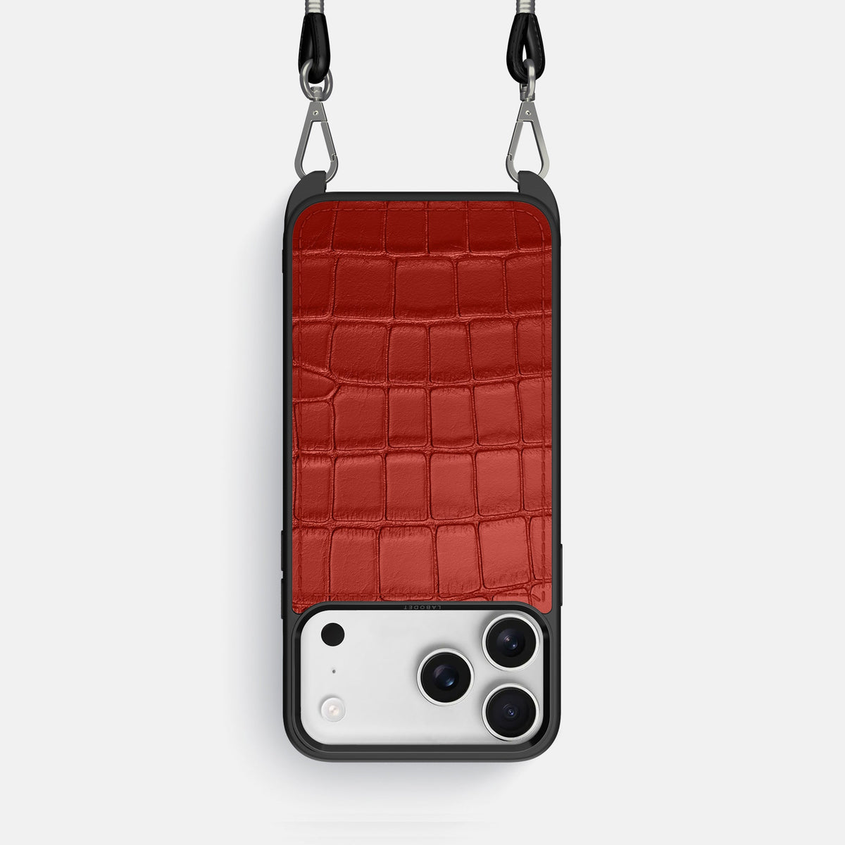 Crossbody Sport Case For iPhone 18 Pro In Alligator -1 | Red