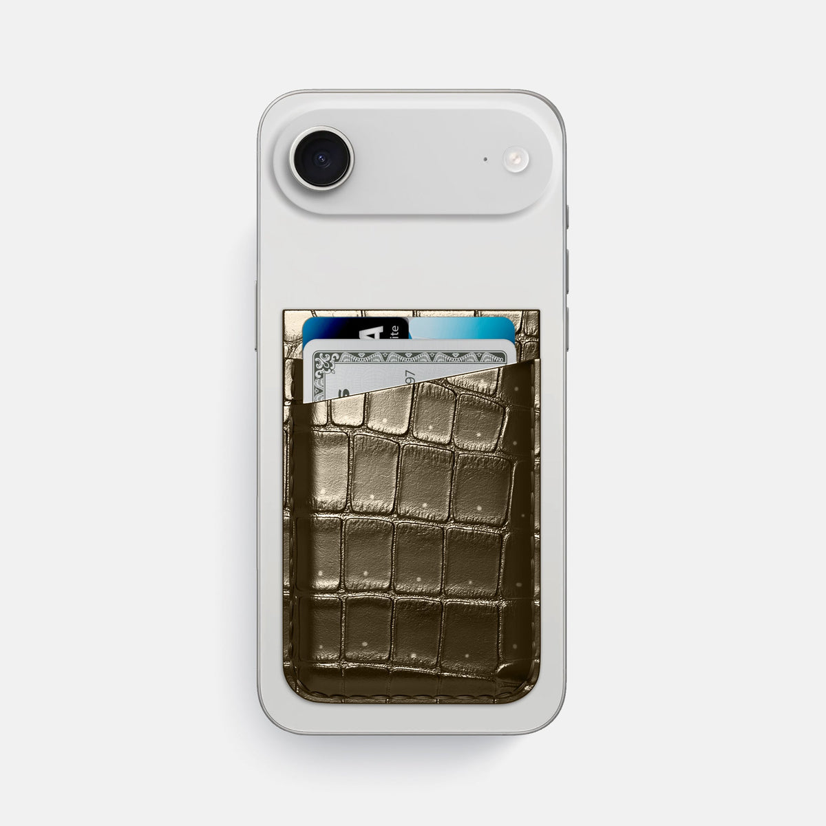 MagSafe Wallet For iPhone 17 Air In Porosus Crocodile
