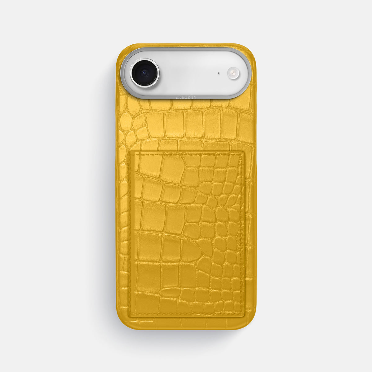 Bi-Fold Case For iPhone 17 Air In Alligator -1 | Yellow-Steel