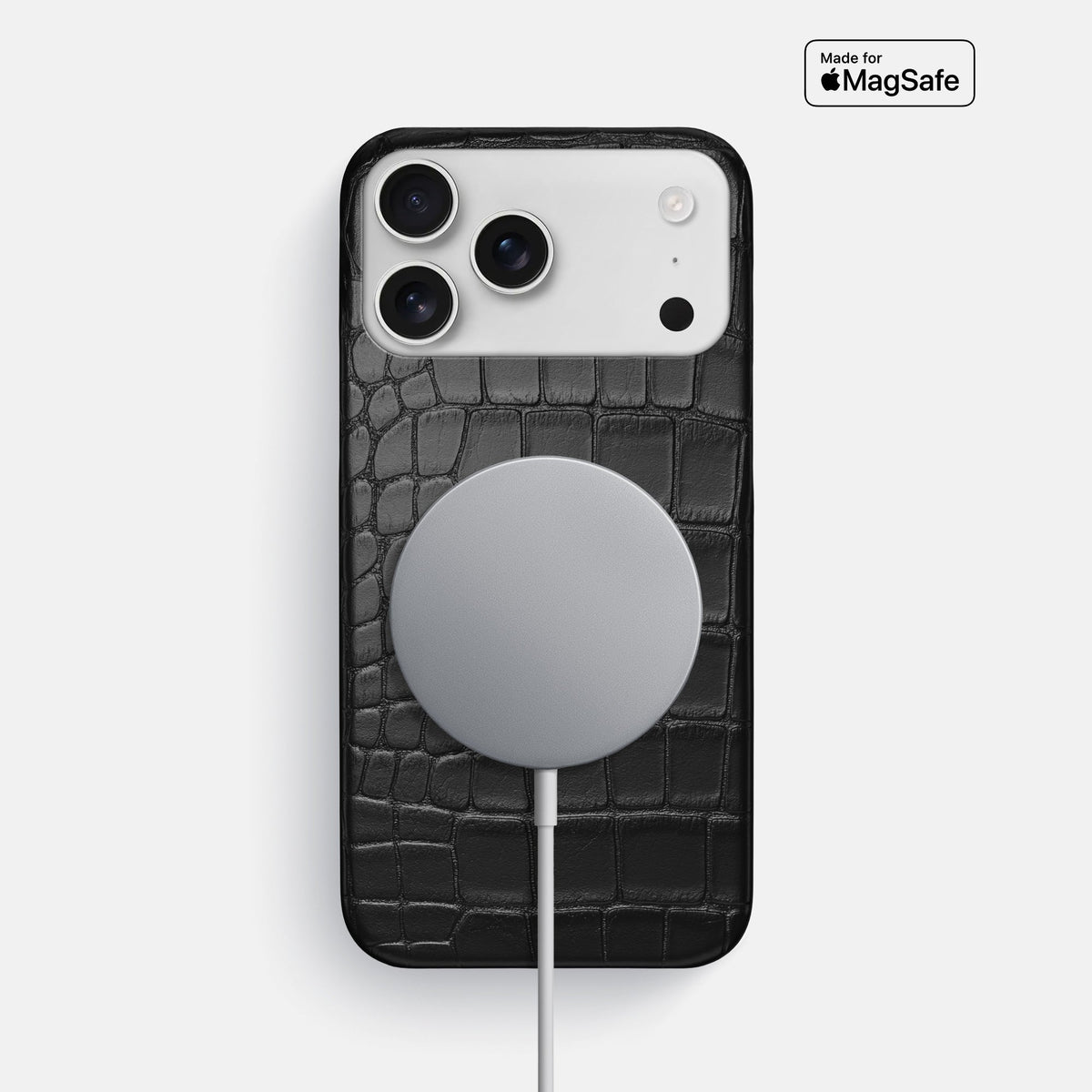 Slim Case For iPhone 18 Pro Max In Alligator -5 | Black