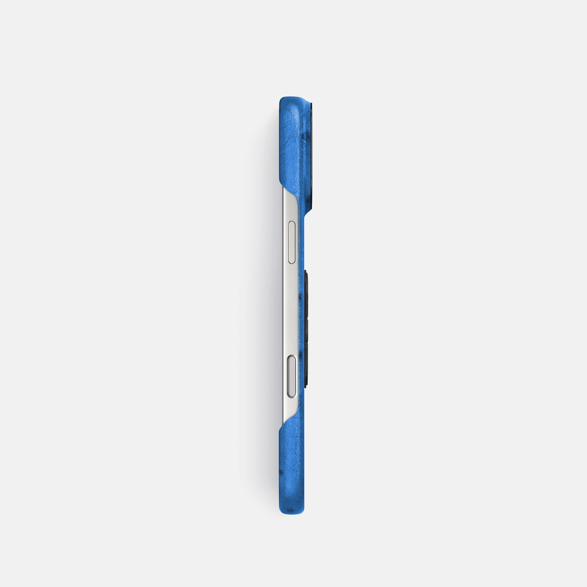 Classic Case With Carbon Skull For iPhone 17 Pro In Ostrich -3 | Royal-Blue-Black