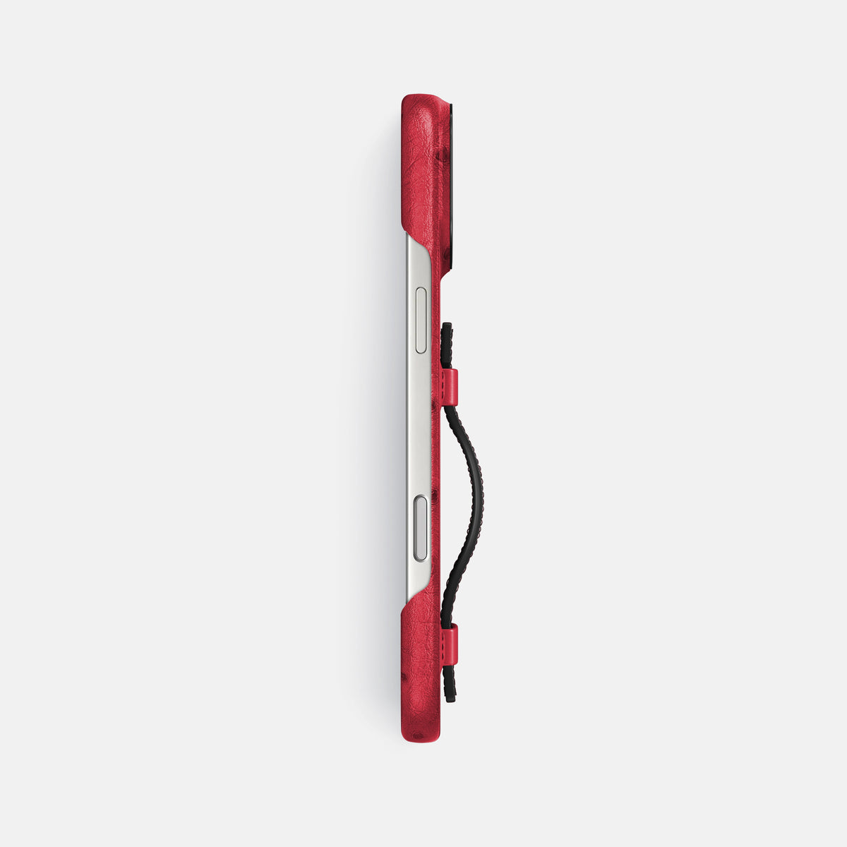 Handle Case Coloré For iPhone 17 Pro Max In Ostrich -3 | Red-Black