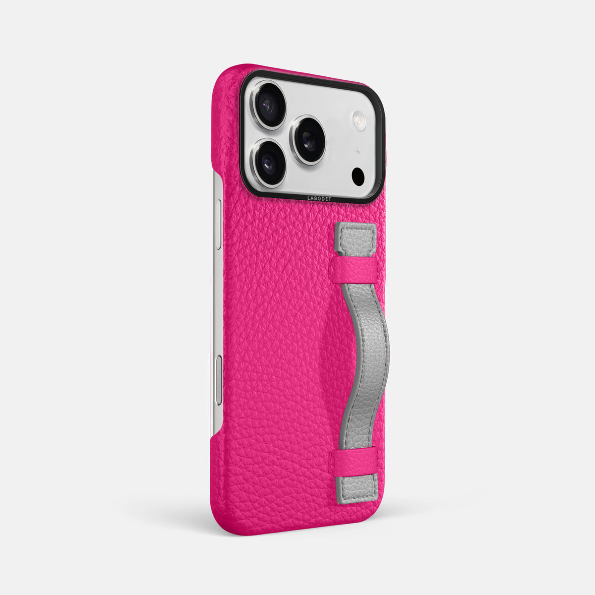 Handle Case Coloré For iPhone 17 Pro Max In Calf -2 | Magenta-Black