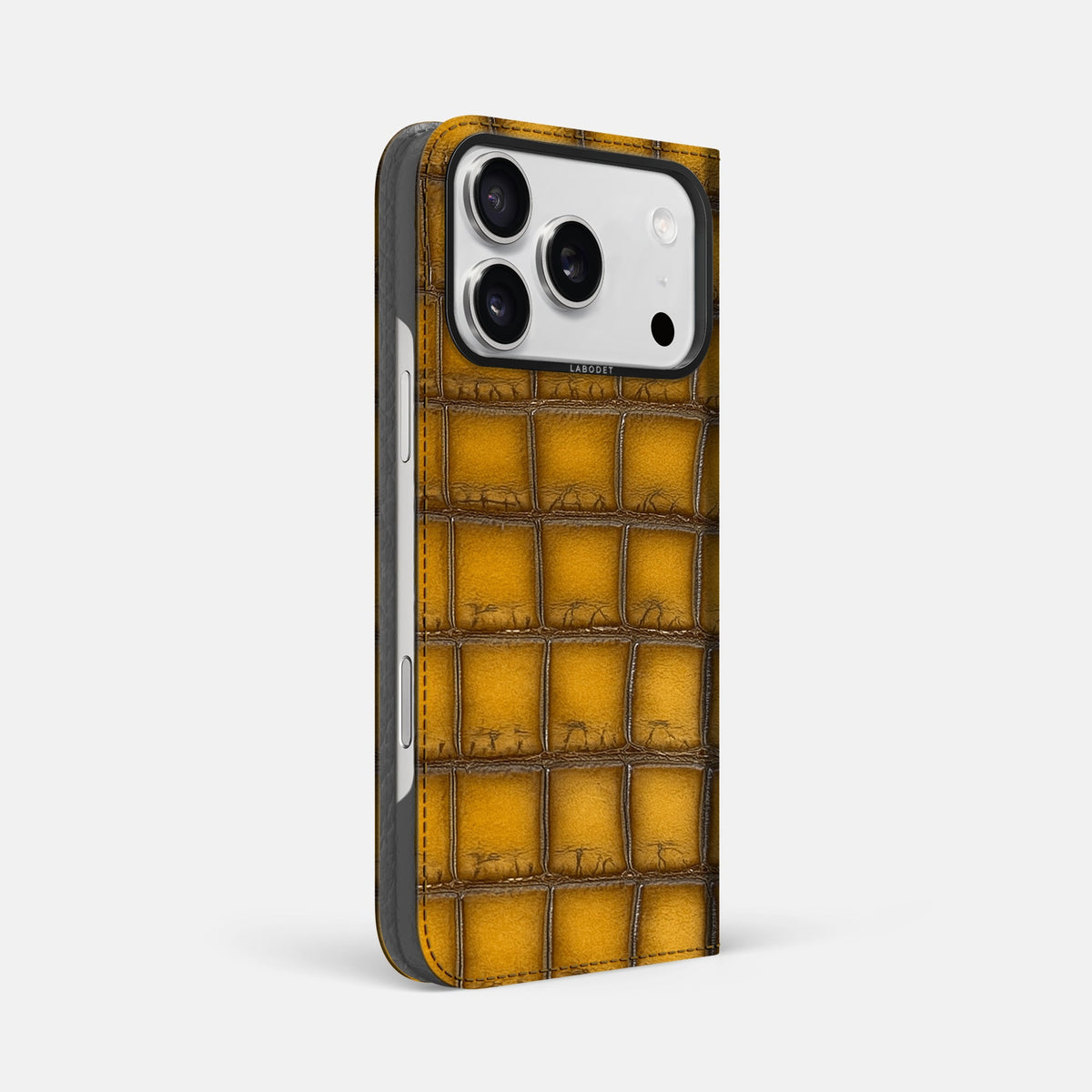 Folio Case For iPhone 18 Pro Max In Patina Alligator -1 | Sydney-Black