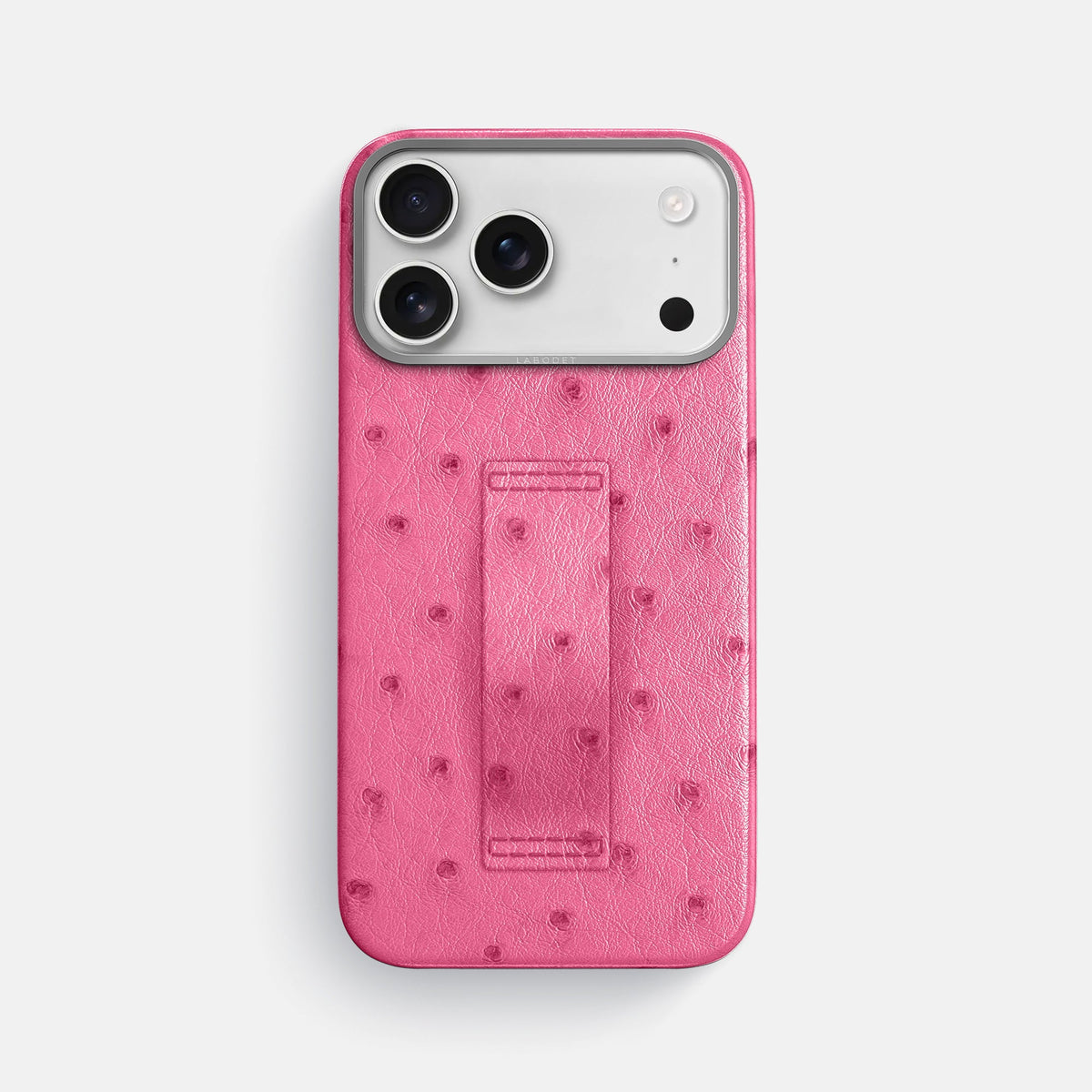 Finger Case For iPhone 18 Pro Max In Ostrich -1 | Pink-Steel