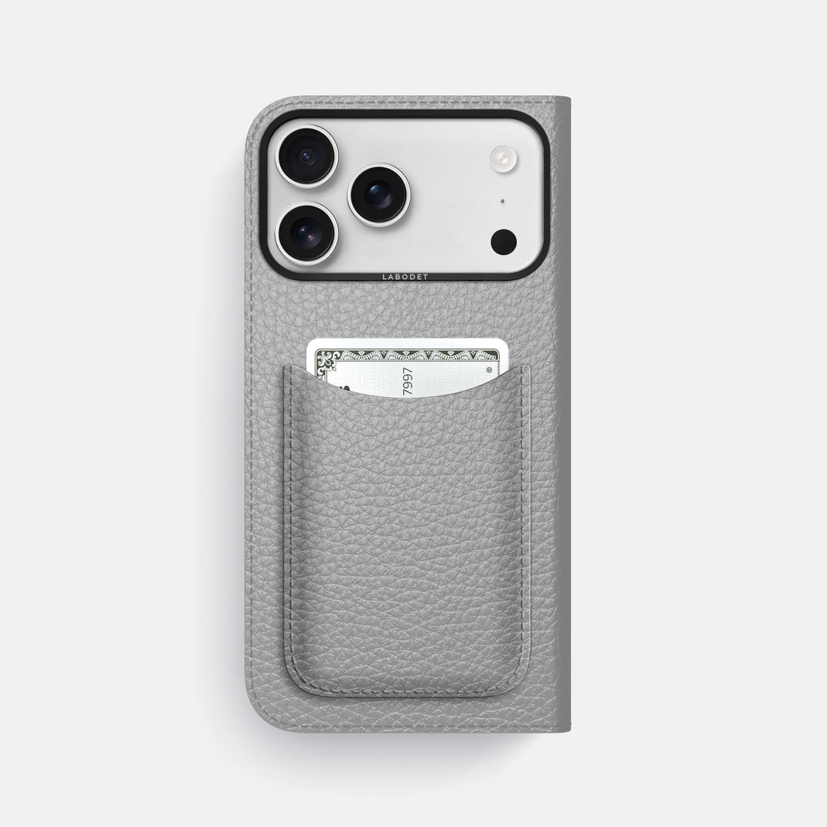 Folio Case with Card For iPhone 17 Pro Max In Calf -3 | Nuage-Black