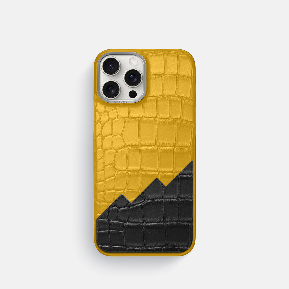 Classic Case With UpOnly For iPhone 16 Pro In Alligator -1 | Yellow-Steel