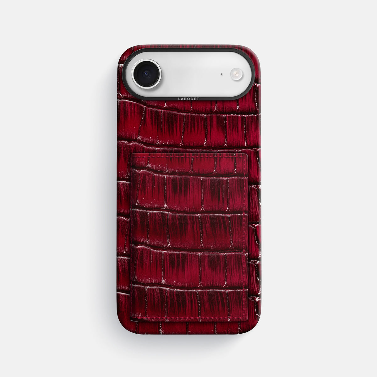 Bi-Fold Case For iPhone 17 Air In Patina Alligator -1 | Havana-Burgundy-Black