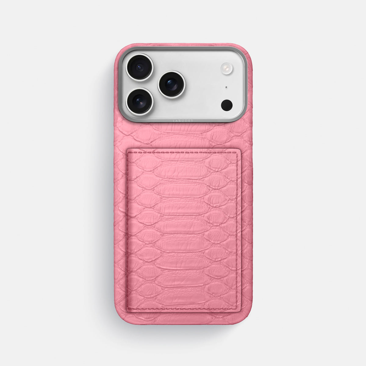 Bi-Fold Case For iPhone 17 Pro Max In Python -1 | Pink-Steel