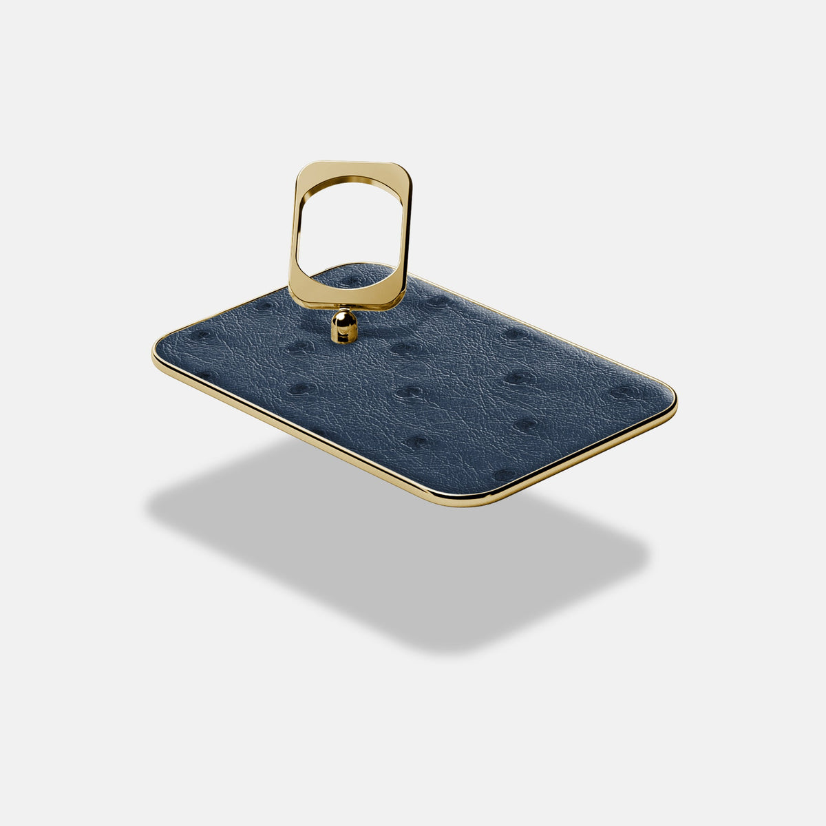 MagSafe Ring For iPhone 18 Pro In Ostrich -4 | Navy-Blue-Gold