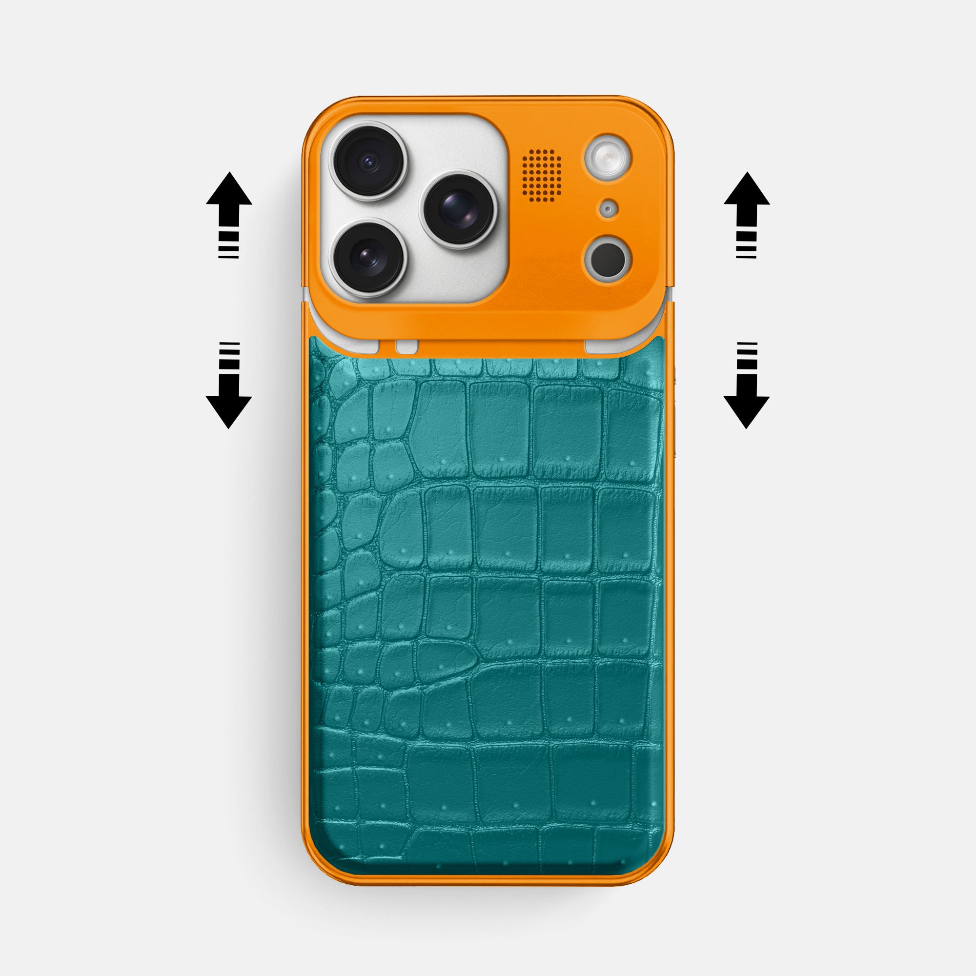 Metal Case For iPhone 17 Pro Max In Porosus Crocodile – Labodet