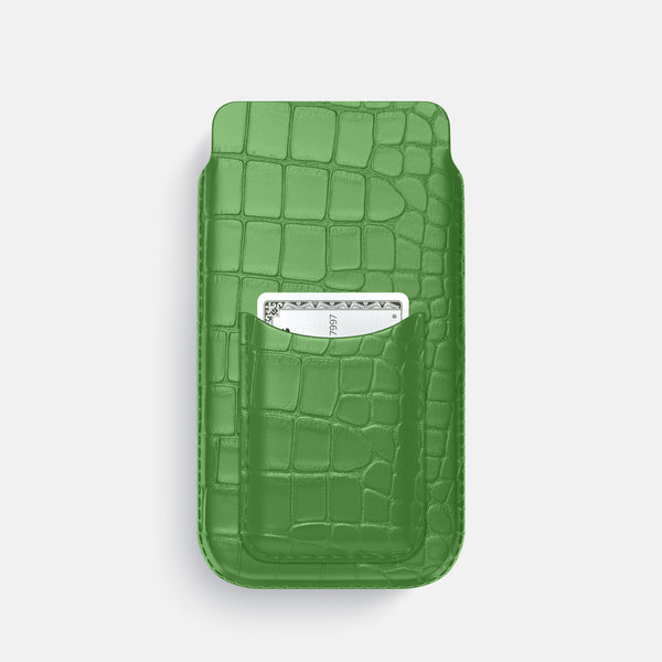 Pouch Card Case For iPhone 17 Pro In Alligator