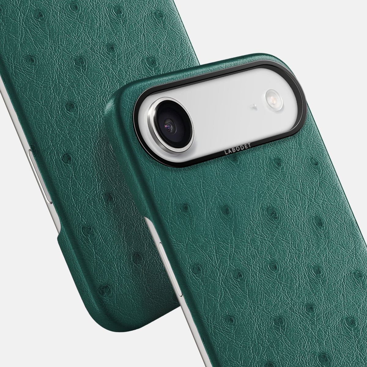 Classic Case For iPhone 17 Air In Ostrich -6 | Forest-Green-Black