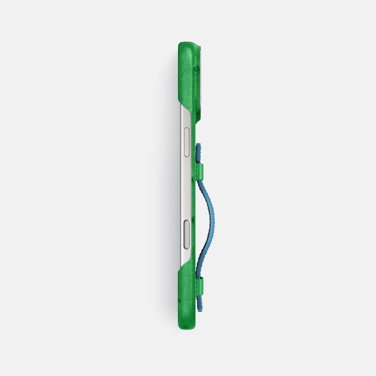 Handle Case Coloré For iPhone 18 Pro Max In Ostrich -3 | Kentucky-Green-Steel