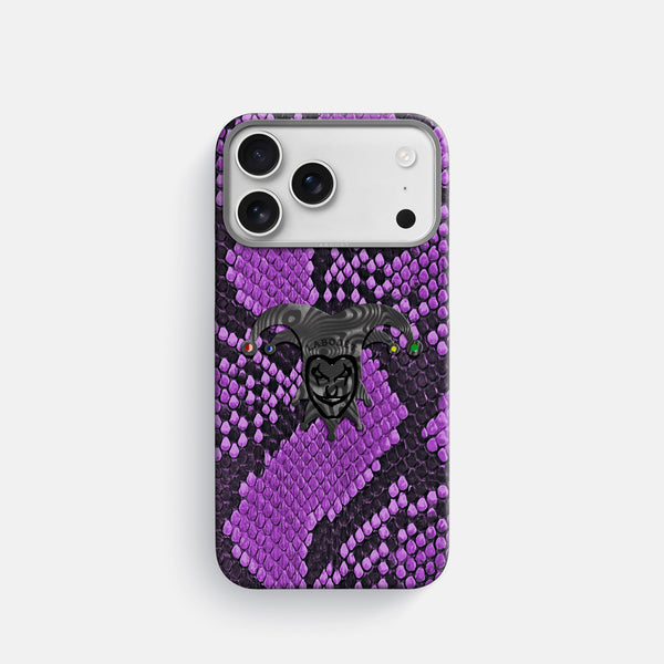 Classic Case With Carbon Joker For iPhone 17 Pro In Deluxe Python