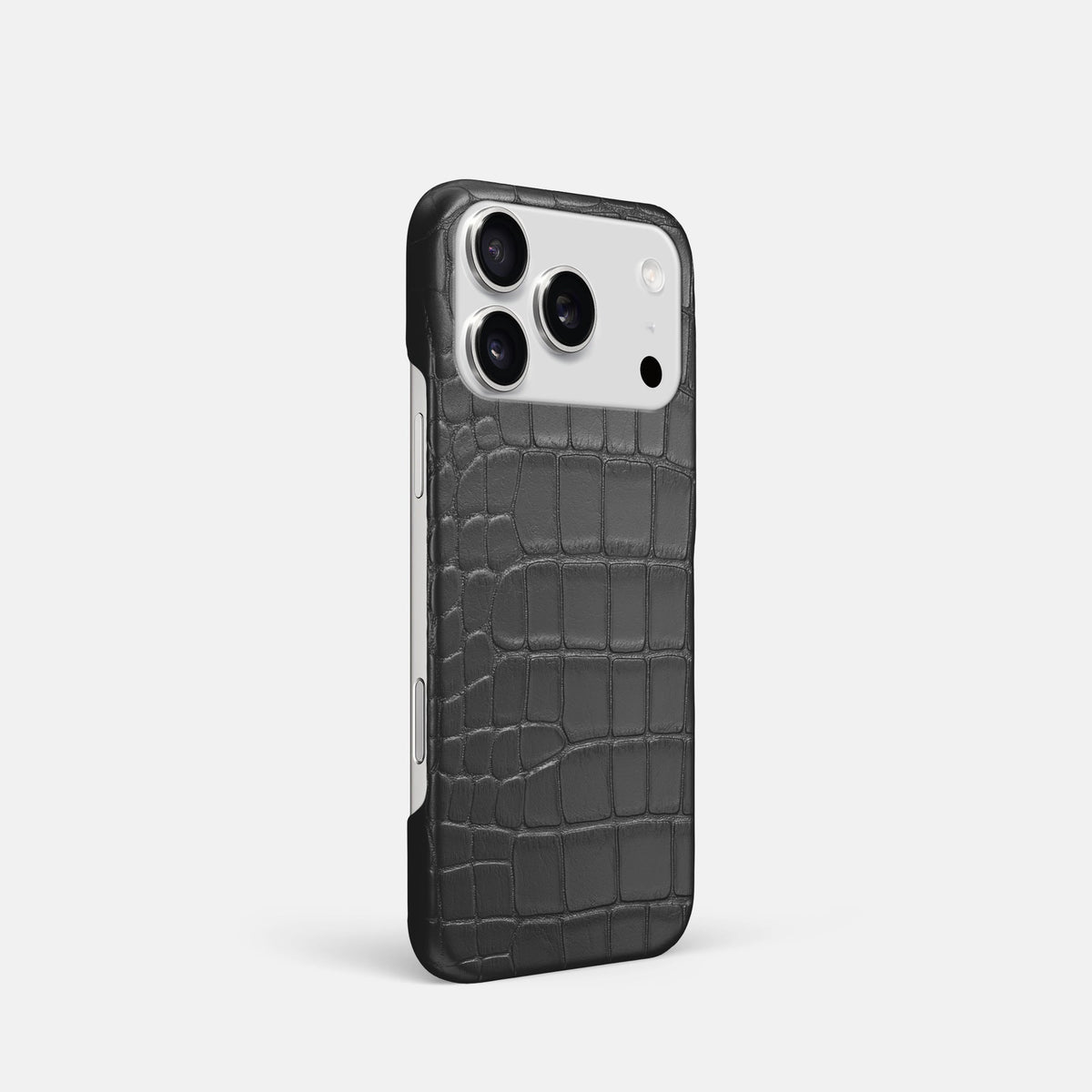 Slim Case For iPhone 18 Pro In Alligator -2 | Grey
