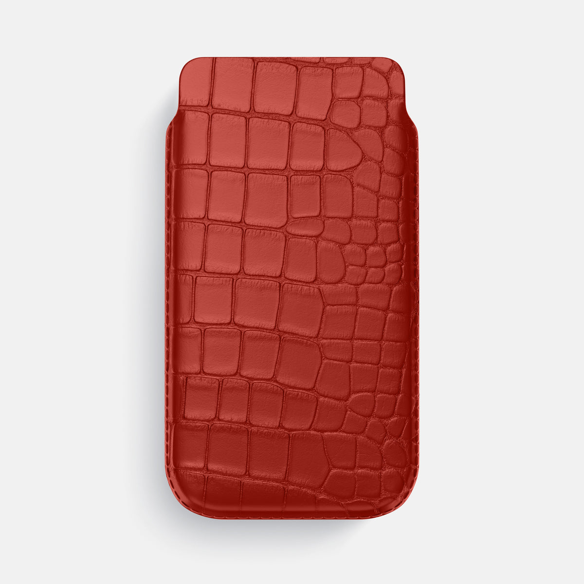 Pouch Case For iPhone 17 Air In Alligator -1 | Red