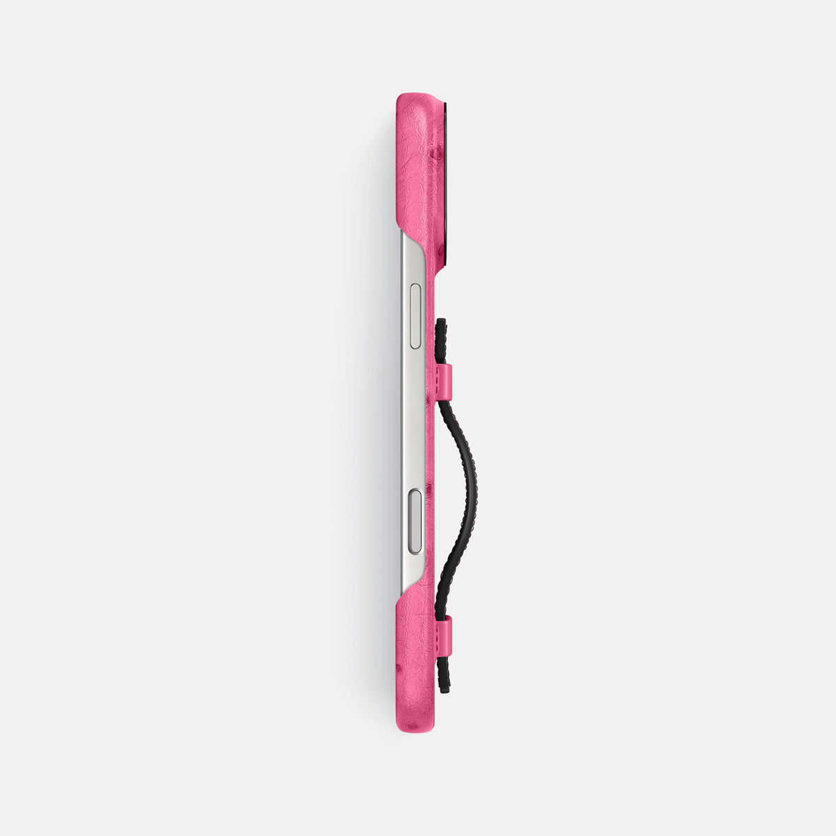 Handle Case Coloré For iPhone 17 Pro Max In Ostrich -3 | Pink-Black