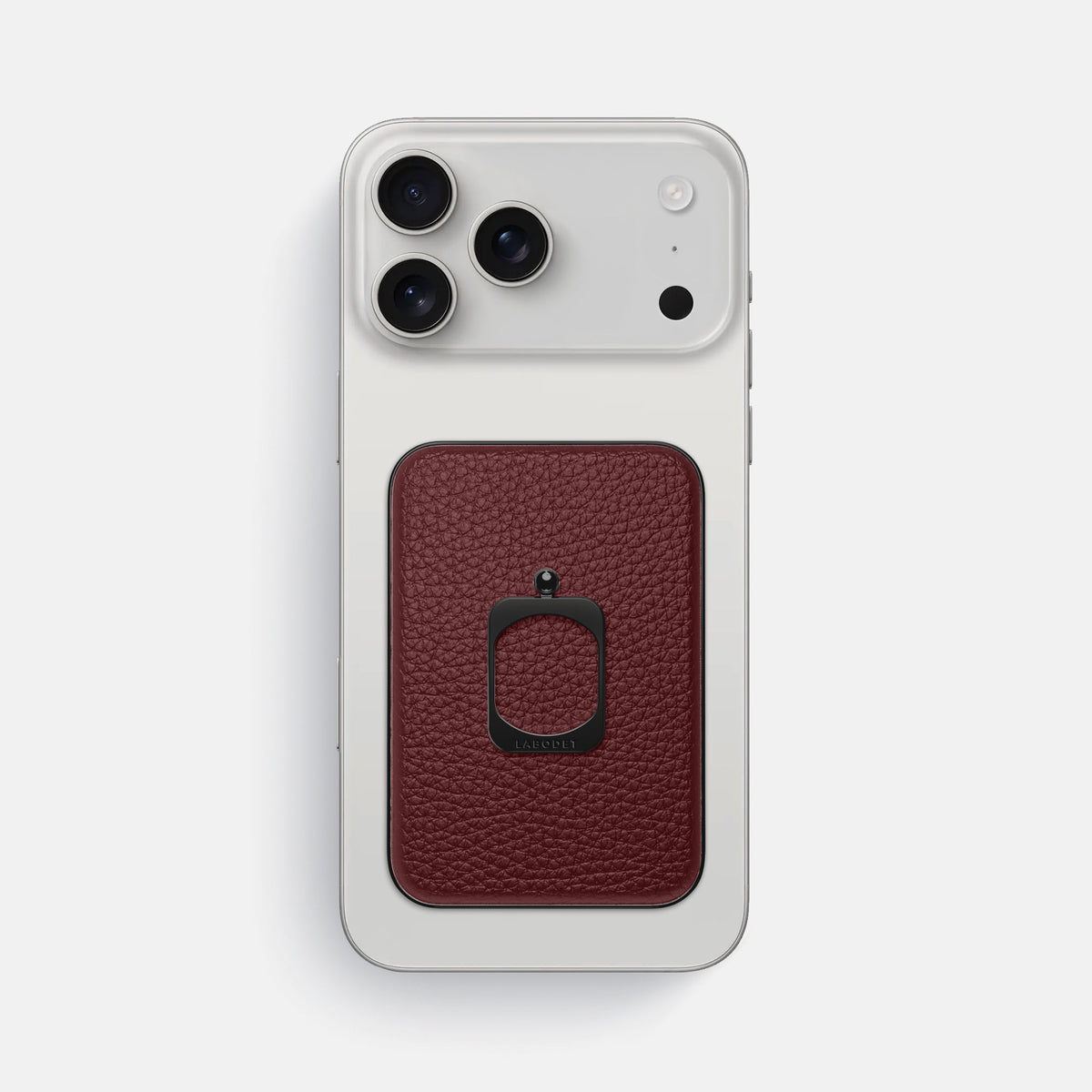MagSafe Ring For iPhone 18 Pro Max In Calf -2 | Bordeaux-Black