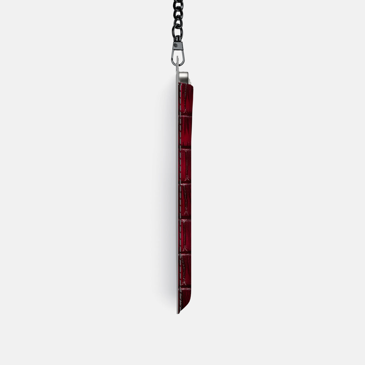 Crossbody Bag For iPhone 17 Pro In Patina Alligator -4 | Havana-Burgundy-Black