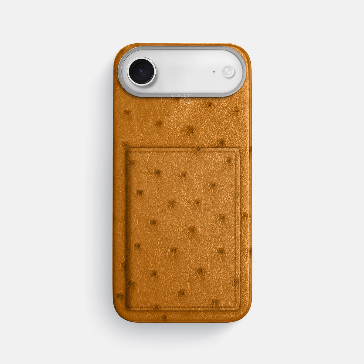 Bi-Fold Case For iPhone 17 Air In Ostrich -1 | Chestnut-Steel