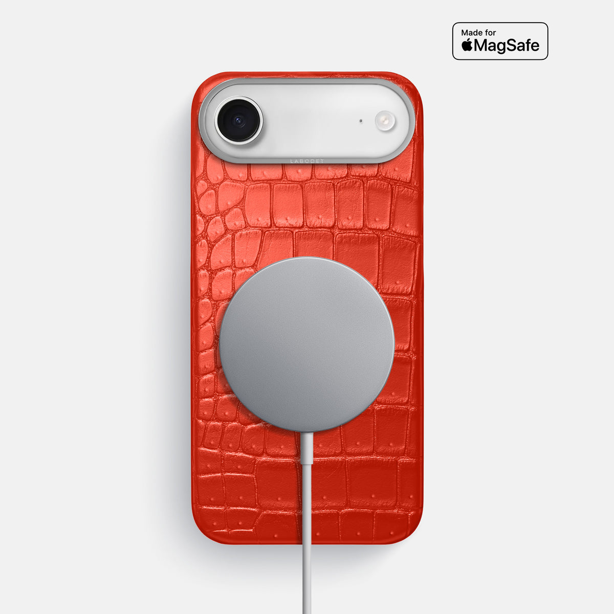 Classic Case For iPhone 17 Air In Porosus Crocodile -5 | Rust-Steel