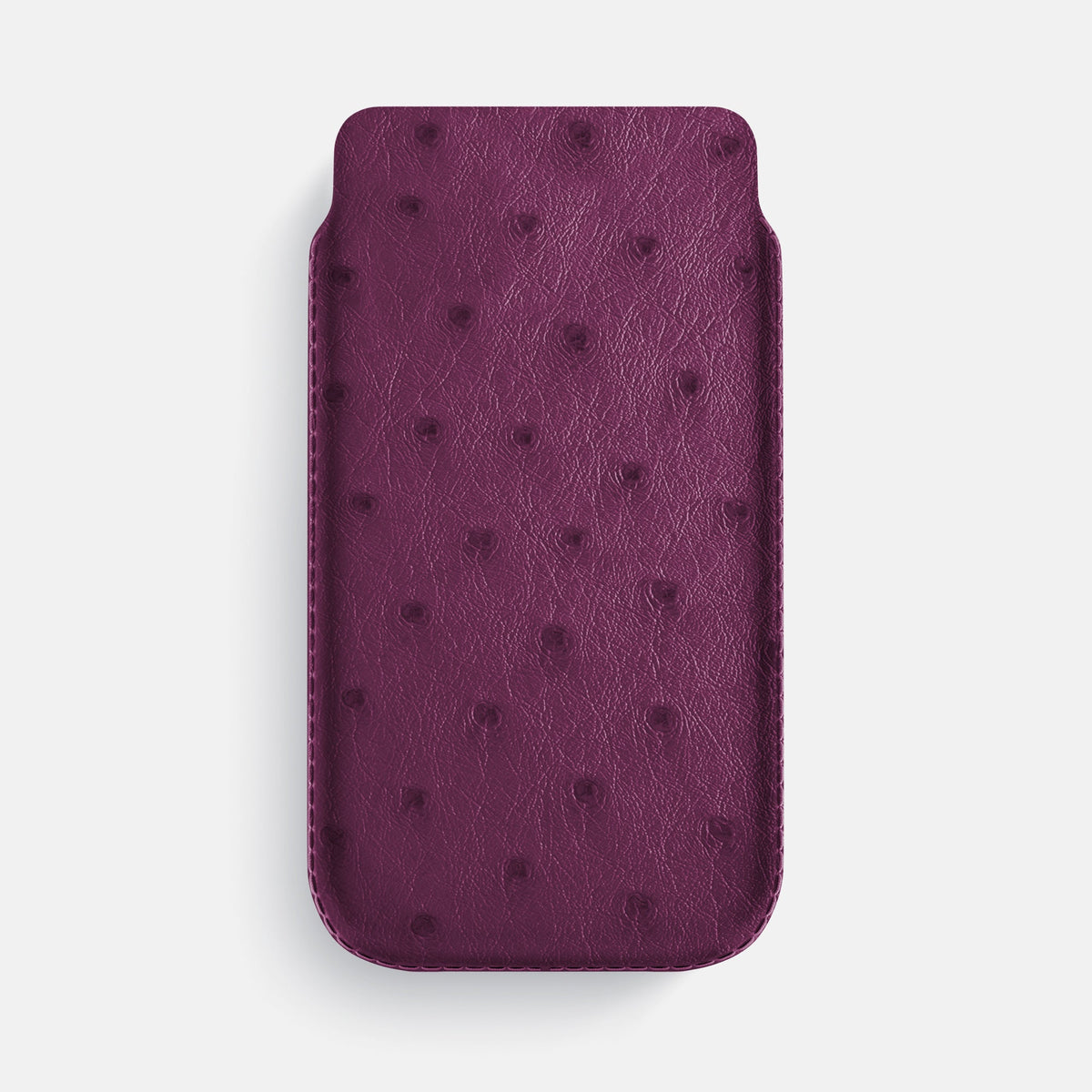 Pouch Case For iPhone 18 Pro Max In Ostrich -1 | Purple
