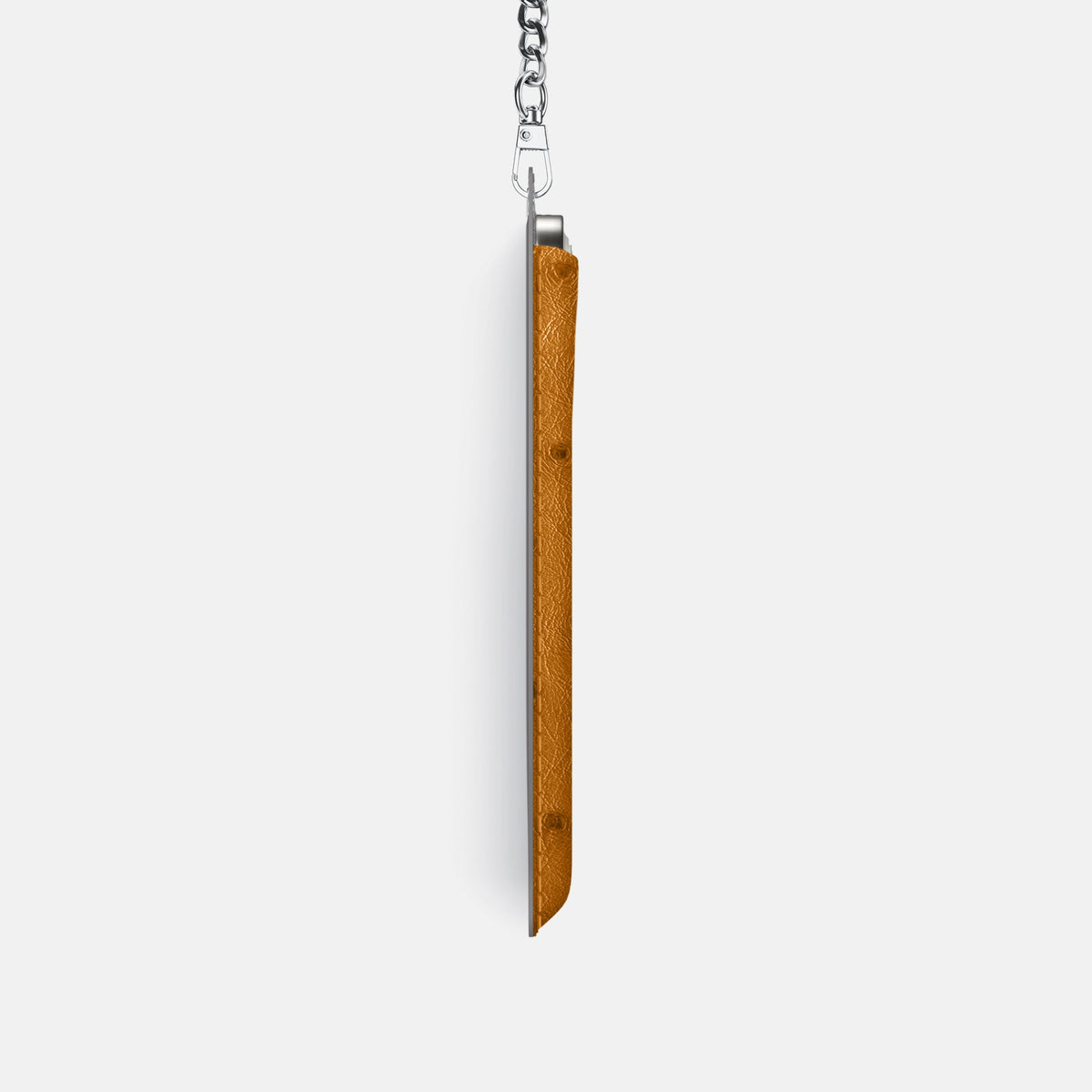 Crossbody Bag For iPhone 18 Pro In Ostrich -4 | Chestnut-Steel