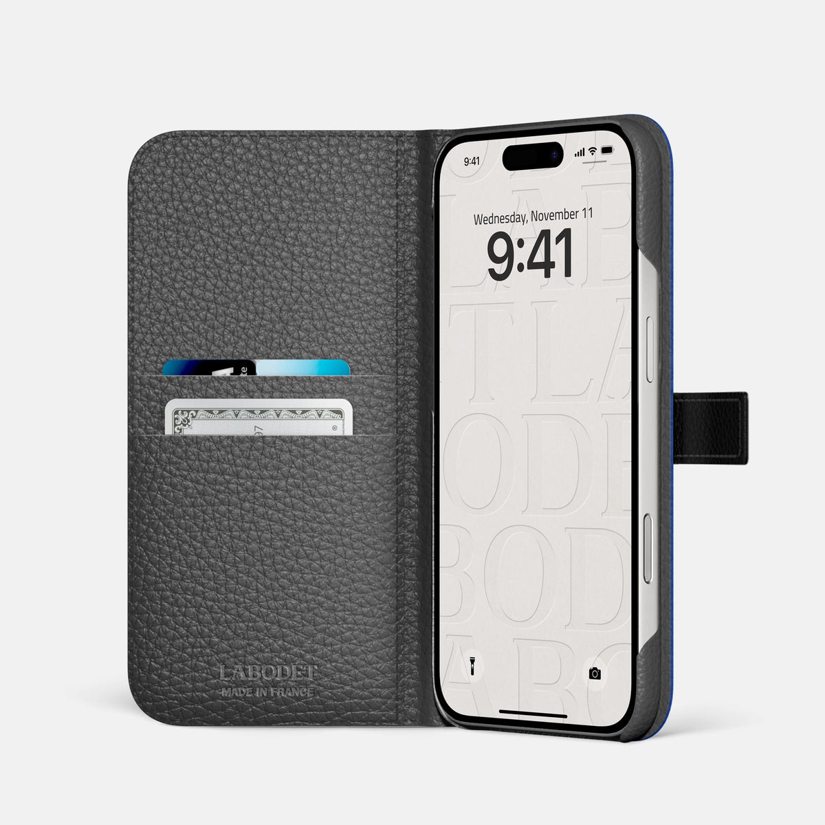 Folio Case with Clasp For iPhone 18 Pro Max In Alligator -2 | Royal-Blue-Steel