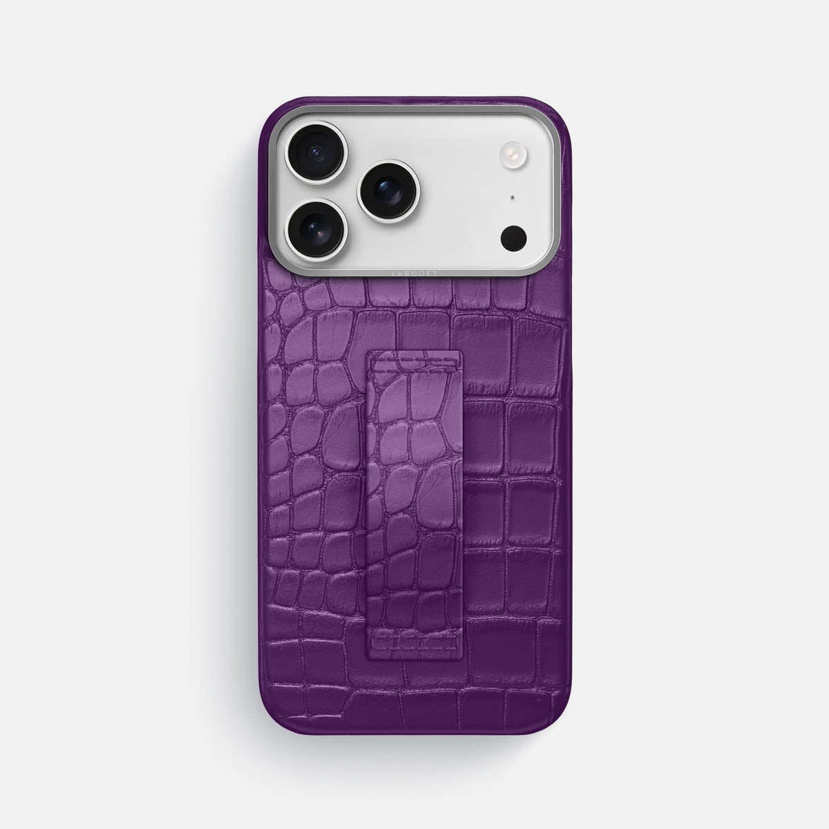 Finger Case For iPhone 17 Pro Max In Alligator -1 | Purple-Steel