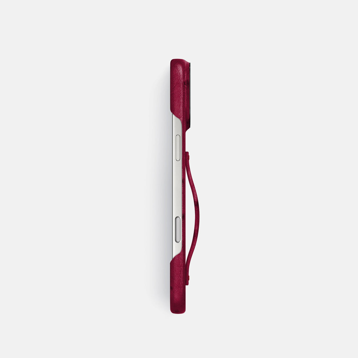 Finger Case For iPhone 18 Pro In Ostrich -3 | Bordeaux-Black