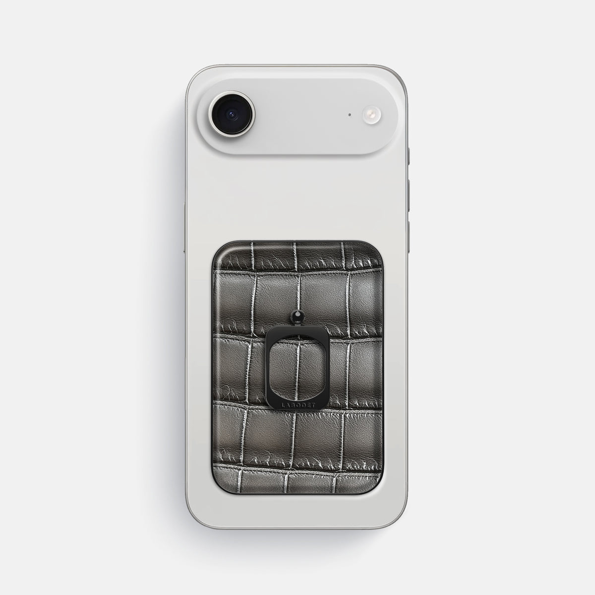 MagSafe Ring For iPhone 17 Air In Patina Alligator -2 | Grey-Black