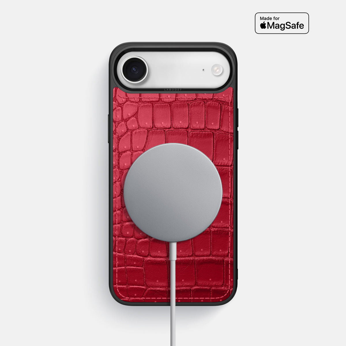 Sport Case For iPhone 17 Air In Porosus Crocodile -5 | Burgundy