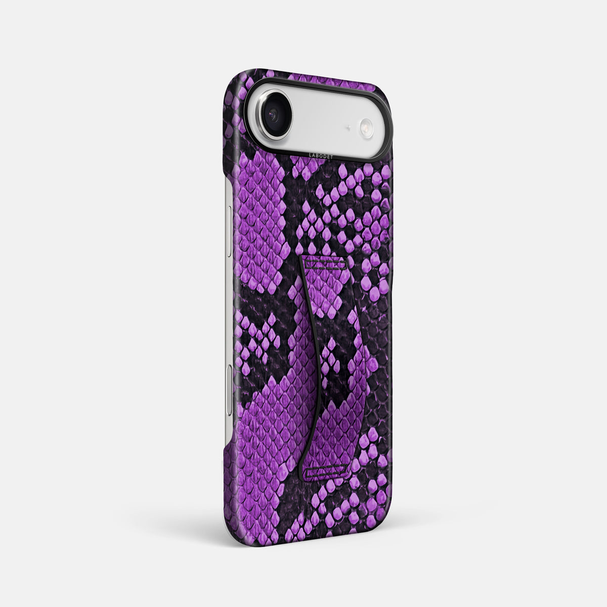 Finger Case For iPhone 17 Air In Deluxe Python -2 | Purple-Black