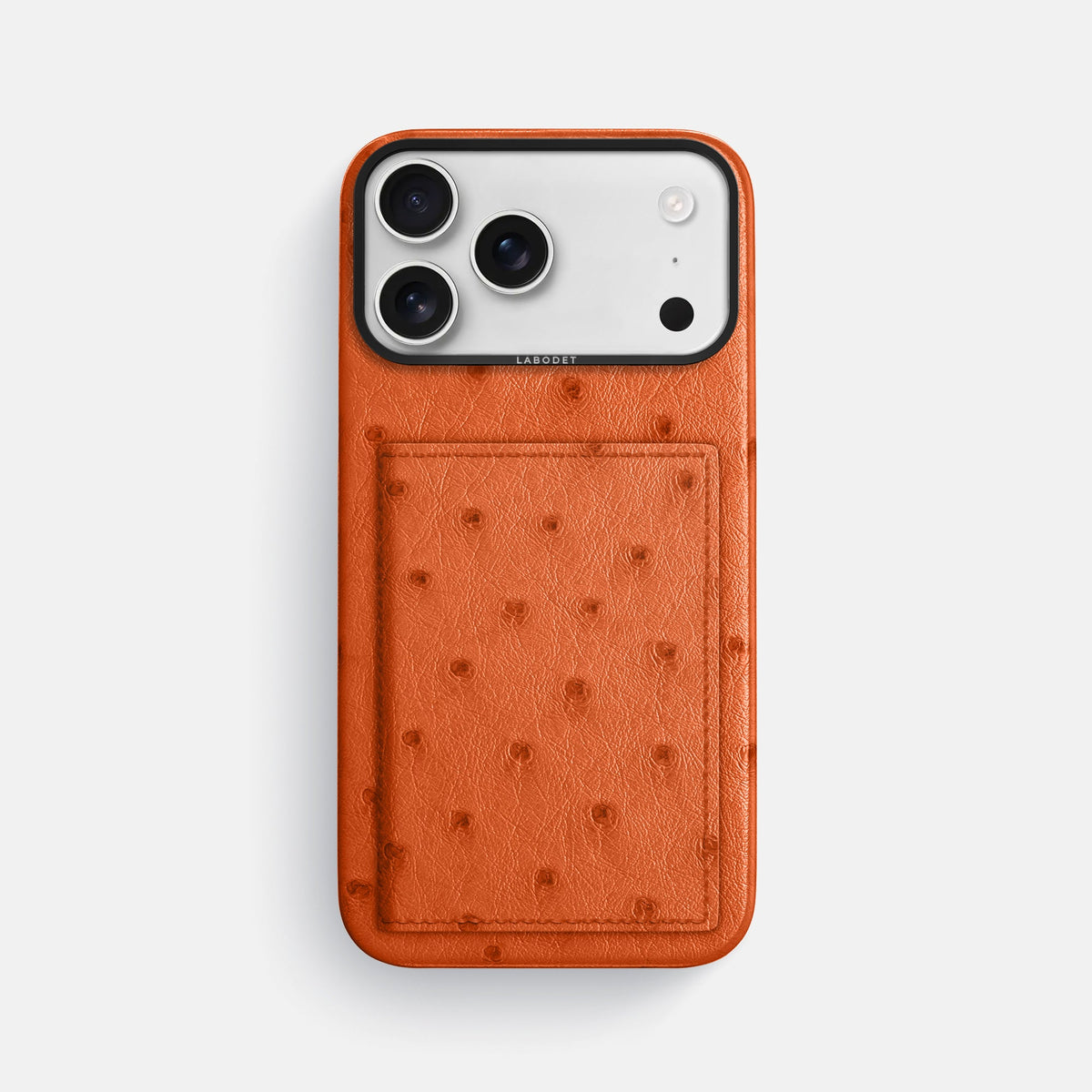 Bi-Fold Case For iPhone 18 Pro Max In Ostrich -1 | Orange-Black