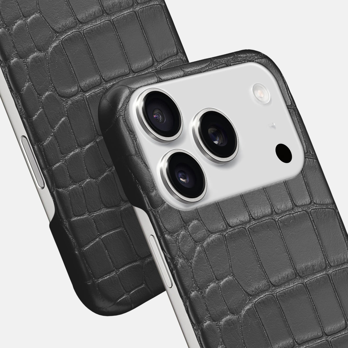 Slim Case For iPhone 18 Pro Max In Alligator -6 | Grey