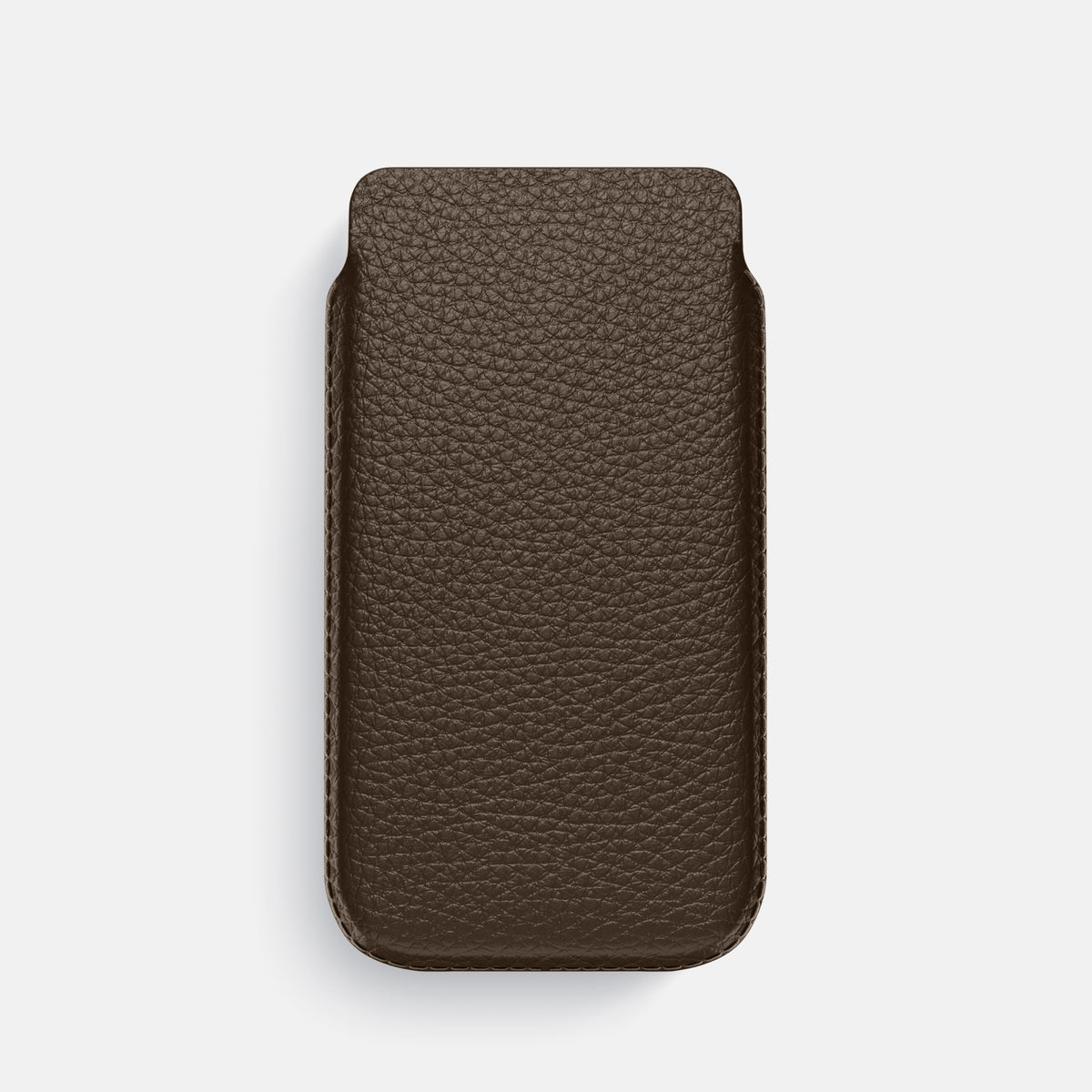 Pouch Case For iPhone 17 Pro In Calf -1 | Dark-Brown