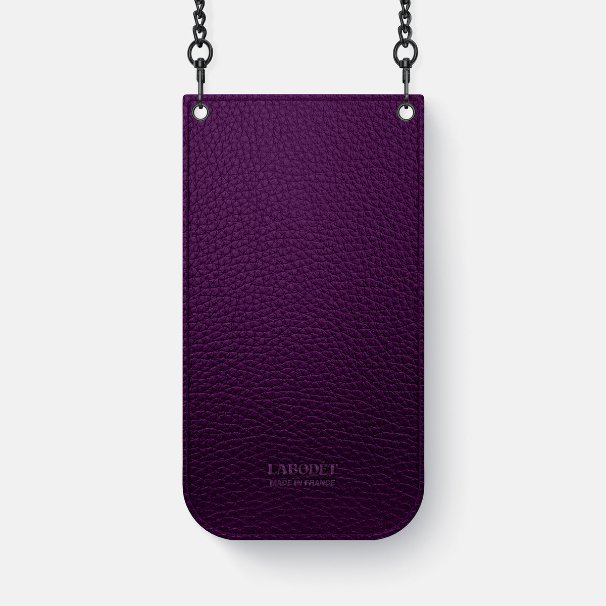 Crossbody Bag For iPhone 17 Pro Max In Calf -3 | Violet-Black
