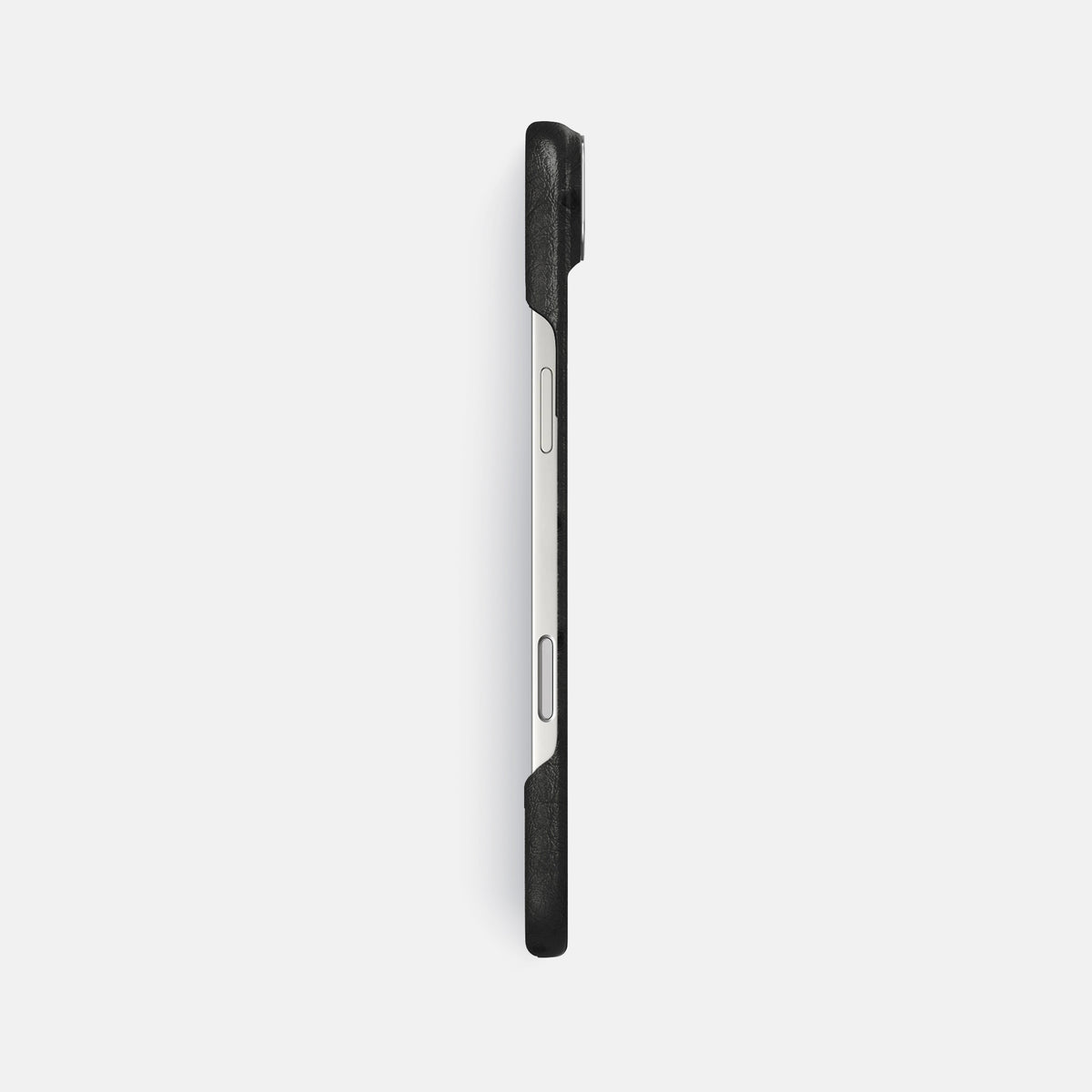 Classic Case For iPhone 17 Air In Ostrich -3 | Black-Steel